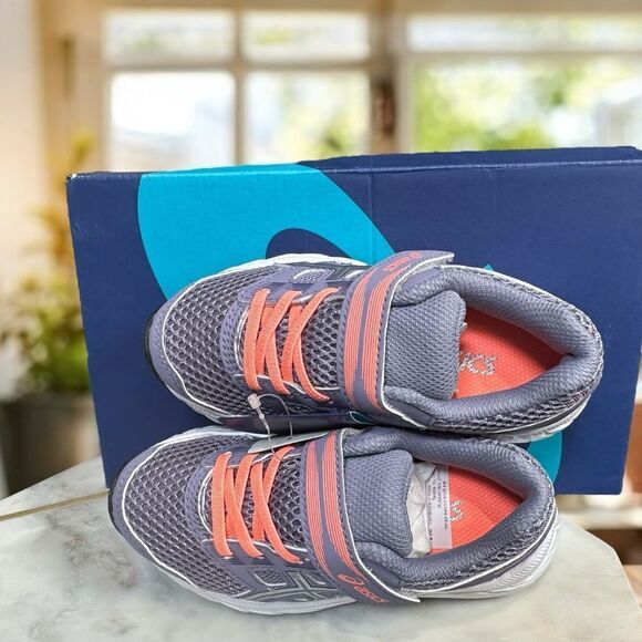 ASICS Youth Girl's CONTEND 5 PS ASH ROCK/SILVER Athletic Shoes Size 10 EU 27 - Picture 6 of 12